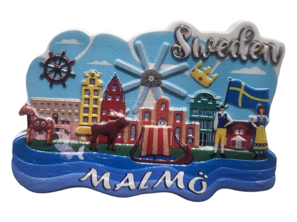 Malmö fridge magnet