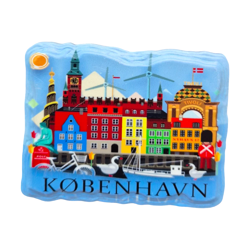 Copenhagen fridge magnet - SOUVENIRS SHOP