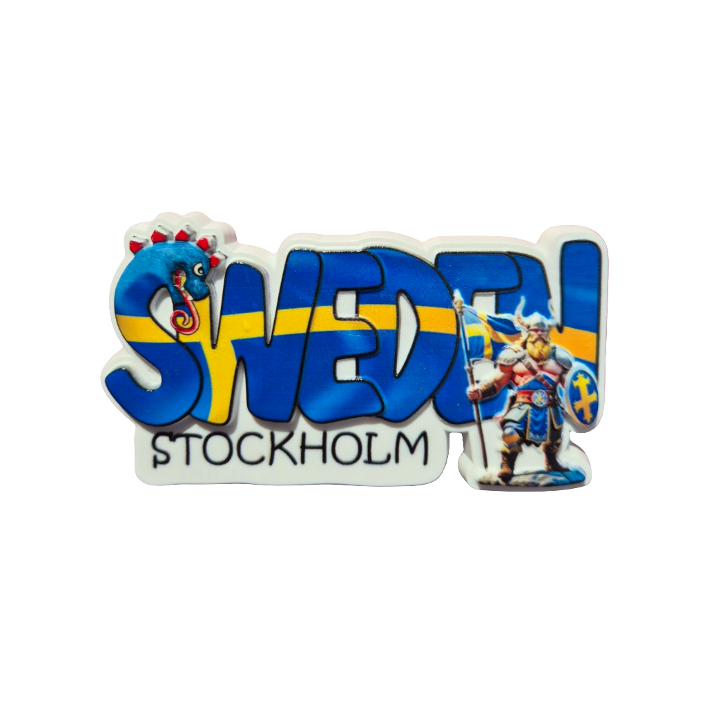 Stockholm viking fridge magnet