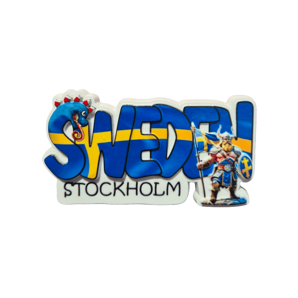 Stockholm viking fridge magnet