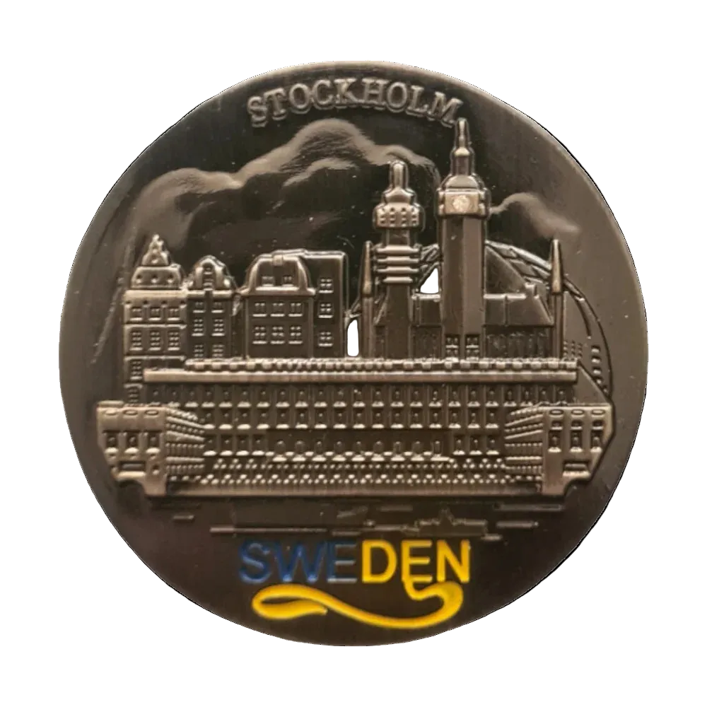 Stockholm Metal Fridge Magnet by Sverige Souvenirs