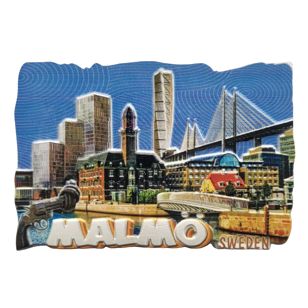 Malmö fridge magnet 3D