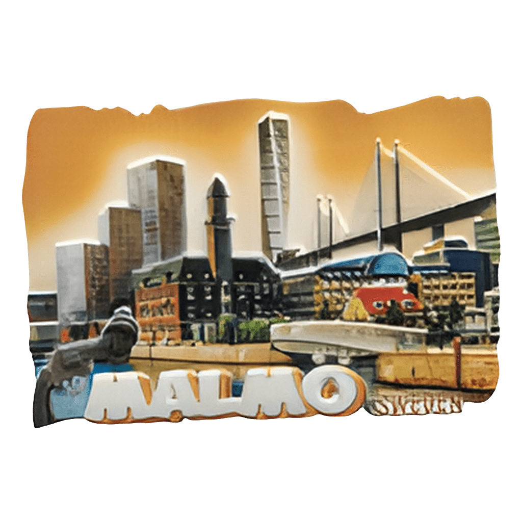 Malmö 3D fridge magnet - SOUVENIRS SHOP