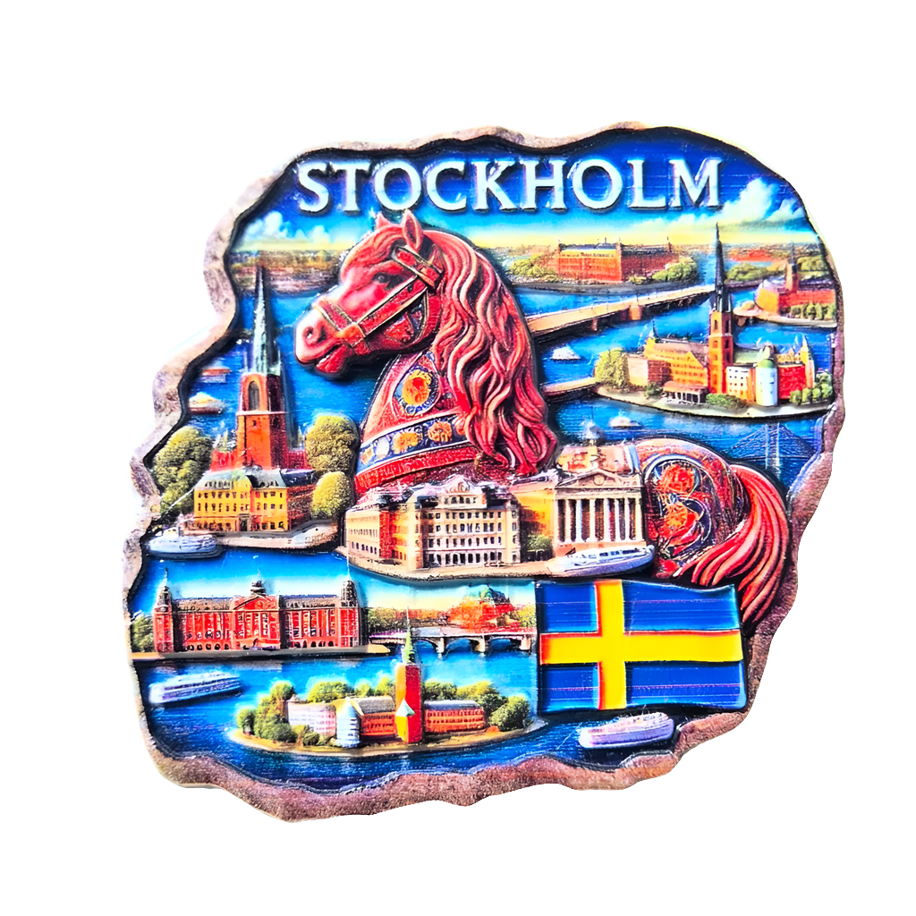 Stockholm Fridge Magnet by Souvenirs Shop