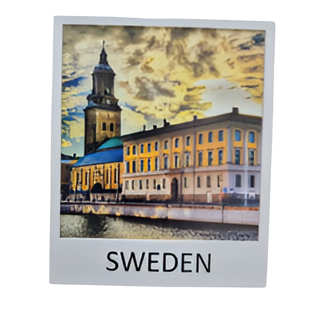 SOUVENIRS SHOP Swedish Souvenir Photo Magnet