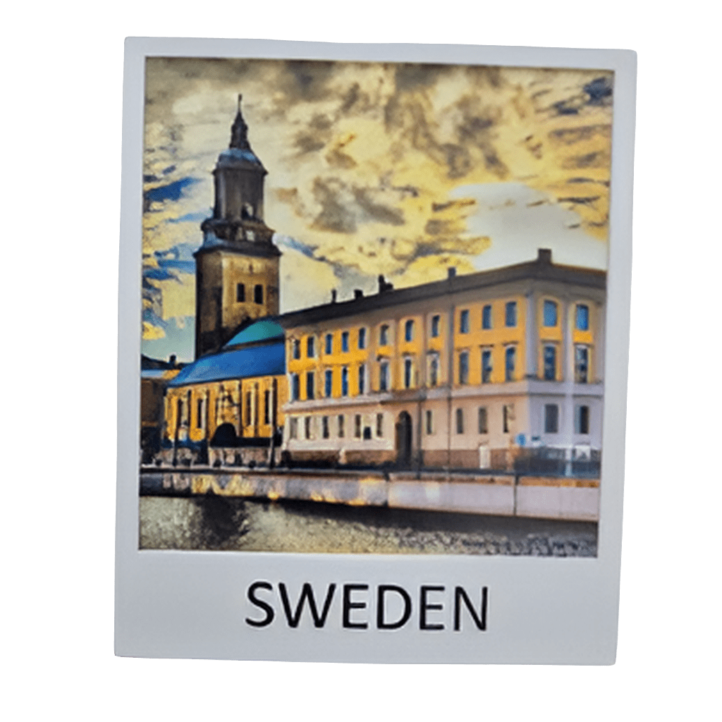SOUVENIRS SHOP Swedish Souvenir Photo Magnet