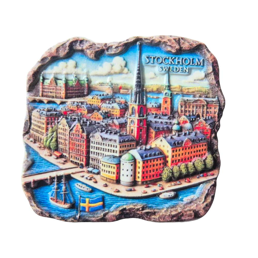 Stockholm Fridge Magnet - Scenic Swedish Souvenir