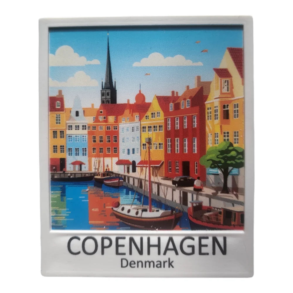 Copenhagen Fridge Magnet - Colorful Danish Souvenir - SOUVENIRS SHOP