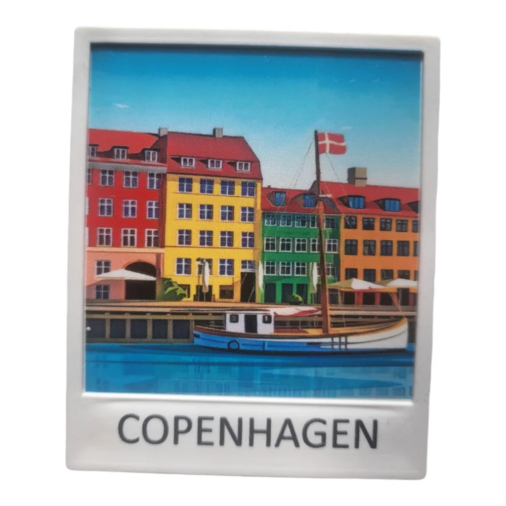 Copenhagen Fridge Magnet Polaroid by Souvenirs Shop - SOUVENIRS SHOP