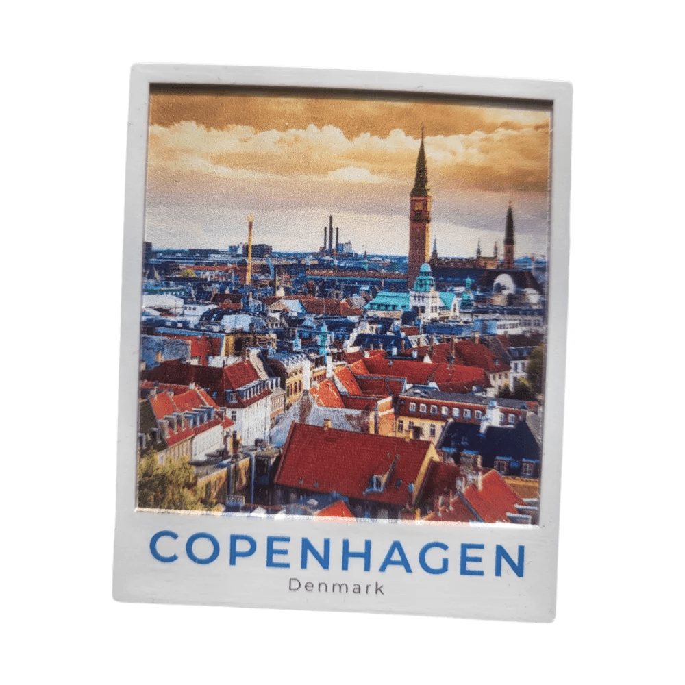 Copenhagen Polaroid Fridge Magnet by Souvenirs Shop - SOUVENIRS SHOP