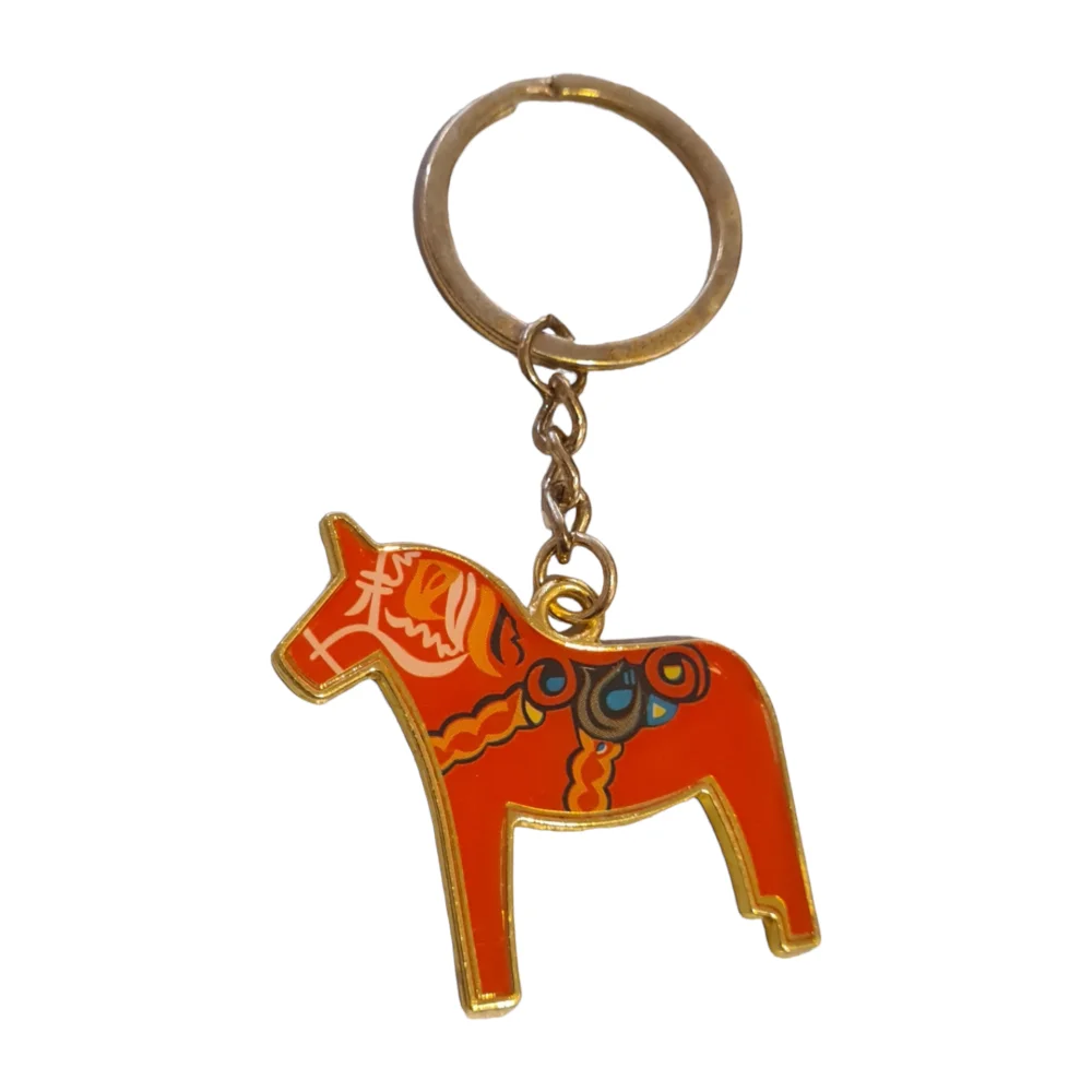 DALAHÄST metal nyckelring - SOUVENIRS SHOP