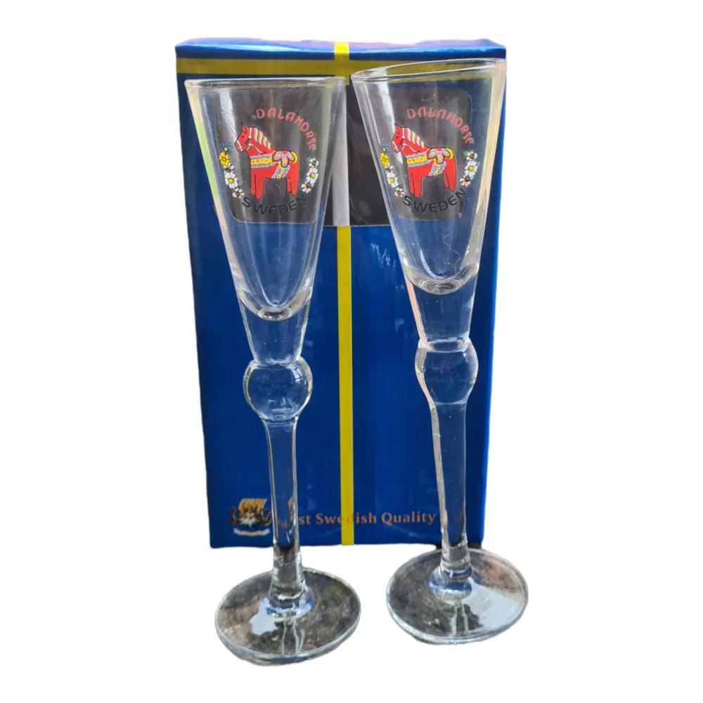 DALAHÄST SNAPSGLAS