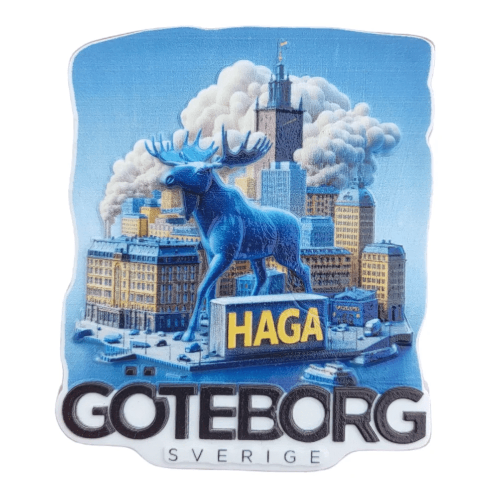 Haga Fridge Magnet - Göteborg Souvenir by SOUVENIRS SHOP - SOUVENIRS SHOP