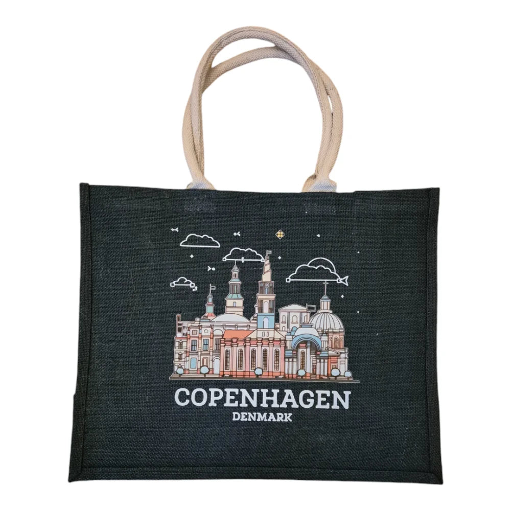 Jute black bag