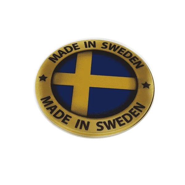 Made in Sweden guld cirkle fridge magnet - SOUVENIRS SHOP