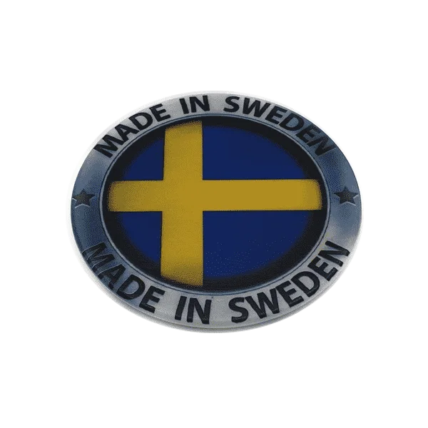 Made in Sweden silver cirkle fridge magnet - SOUVENIRS SHOP