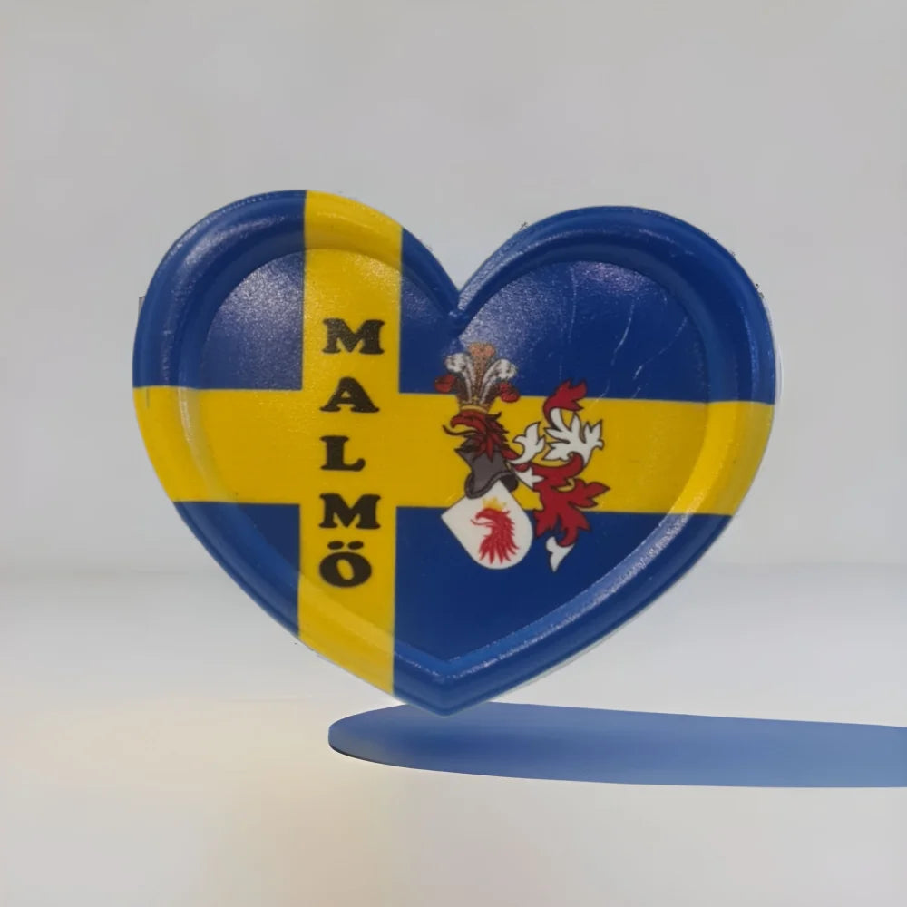 Malmö fridge magnet Hjärta - SOUVENIRS SHOP