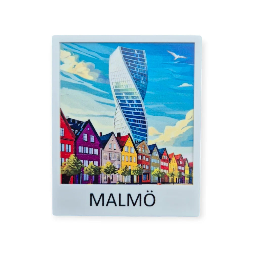Malmö Souvenir Tournig TORSO Artwork Magnet - SOUVENIRS SHOP