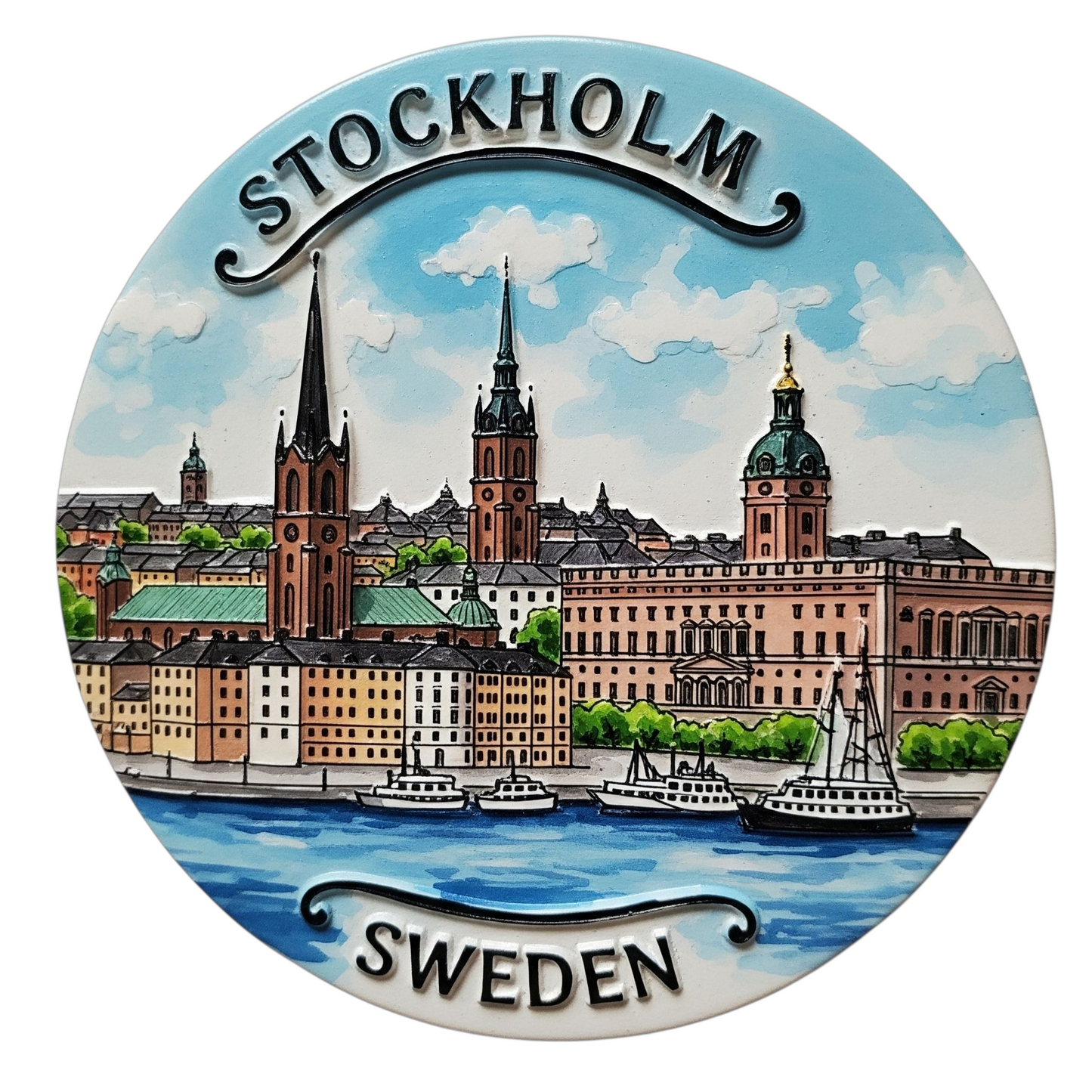 Stockholm fridge magnet