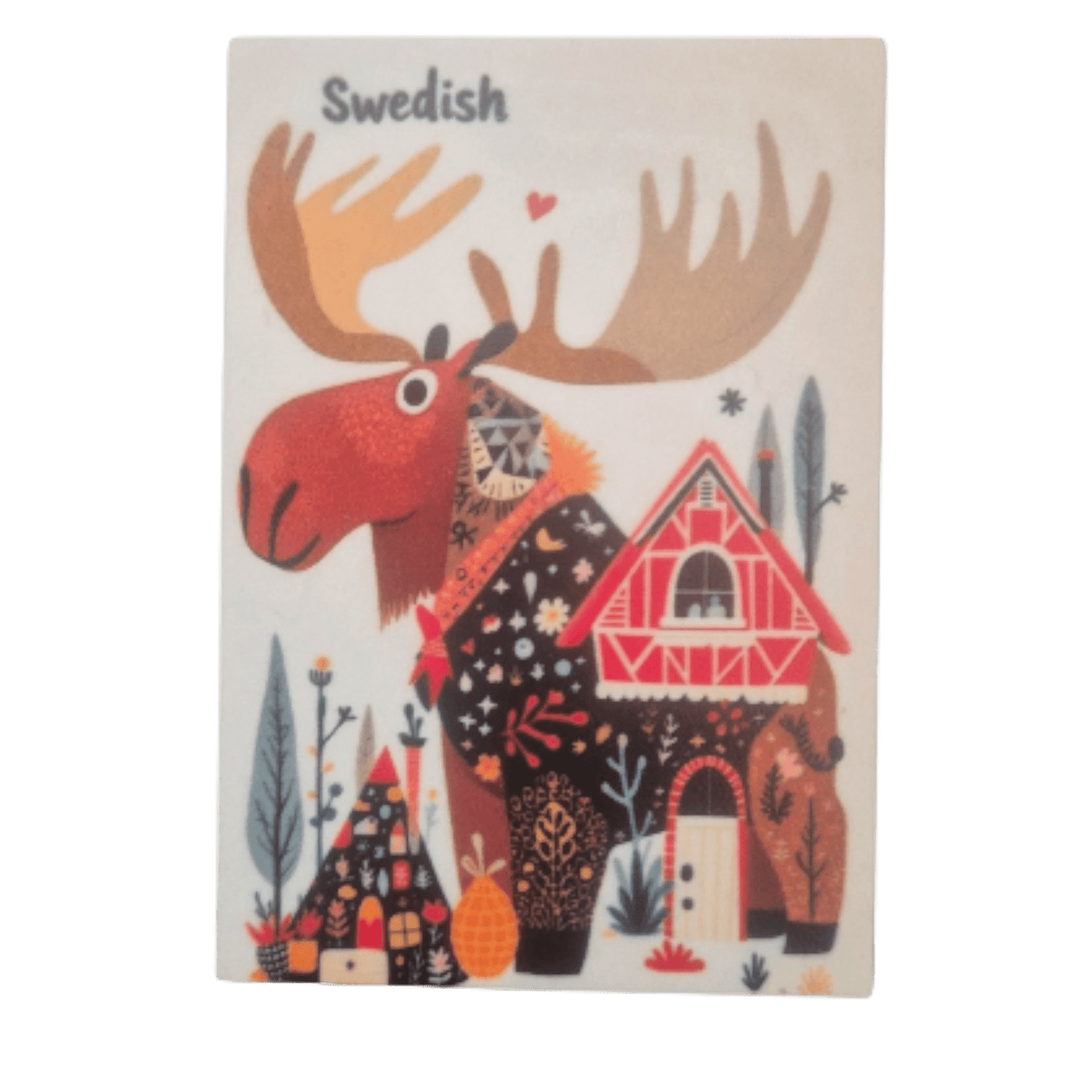 Kylskåpsmagnet med Sverige-motiv