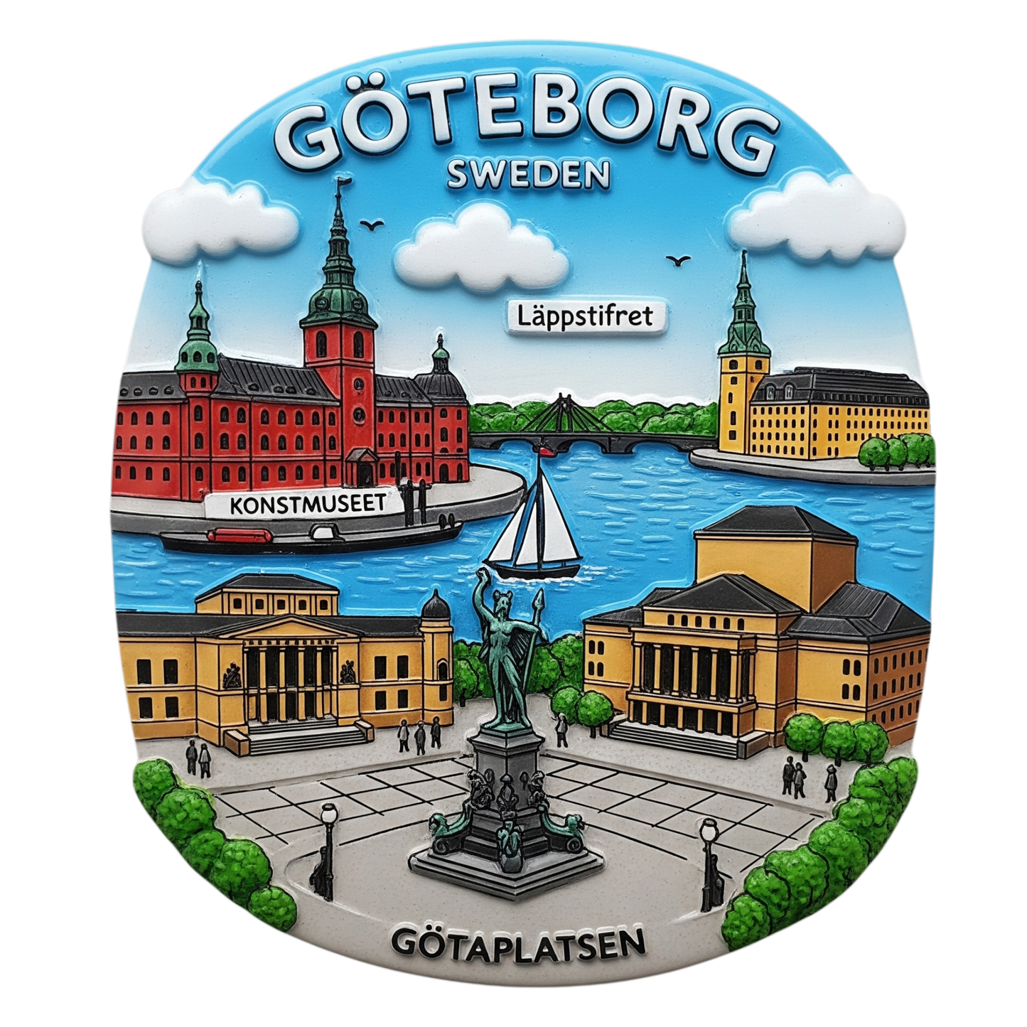 Göteborg fridge magnet