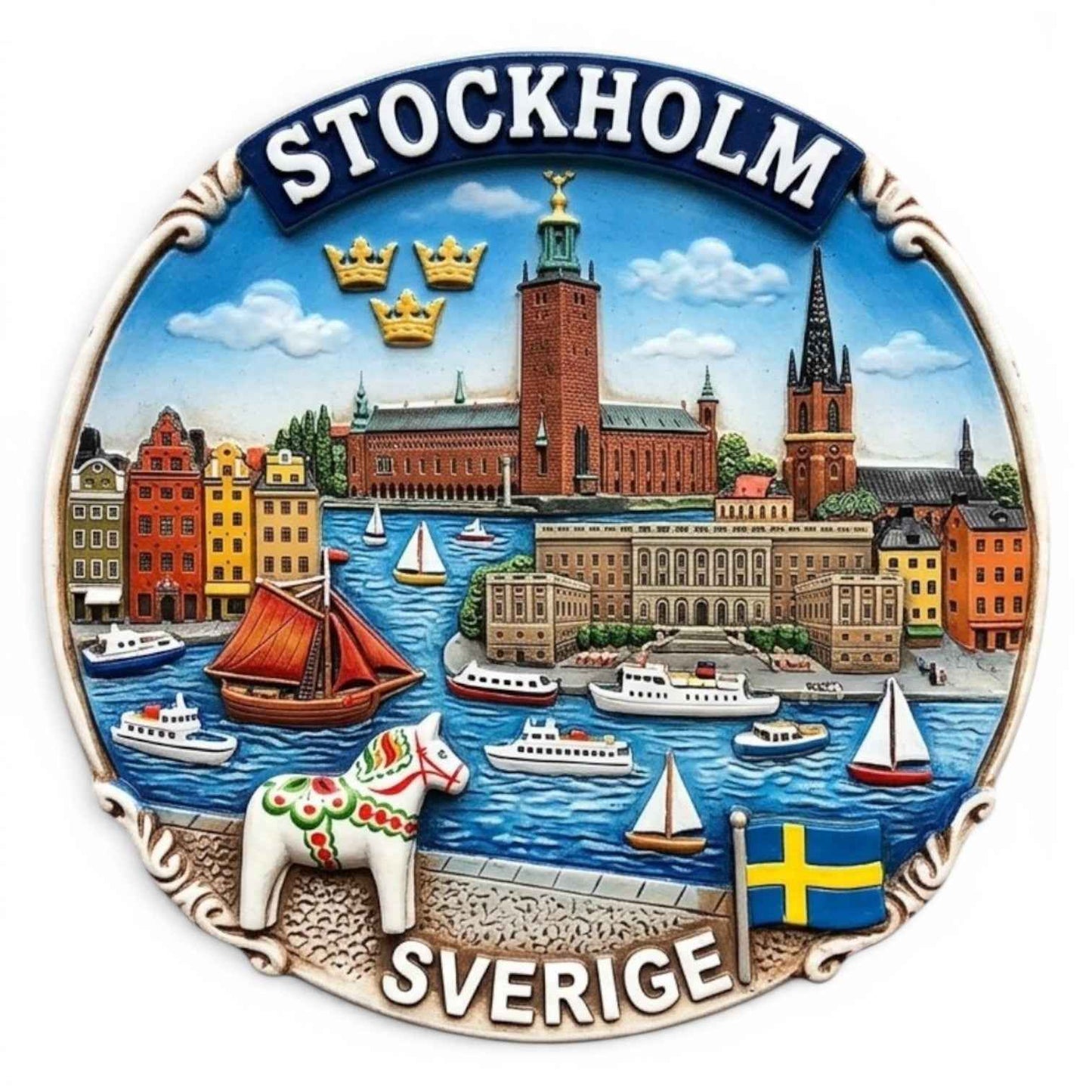 Stockholm fridge magnet