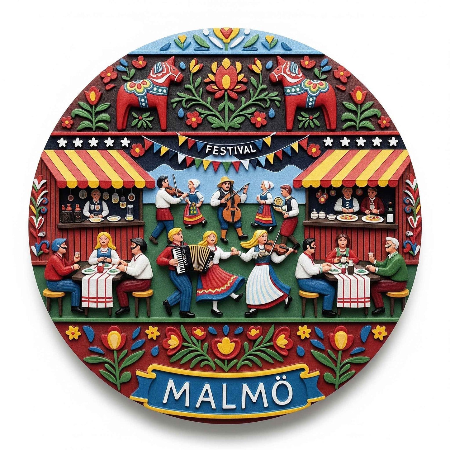 Malmö festival fridge magnet