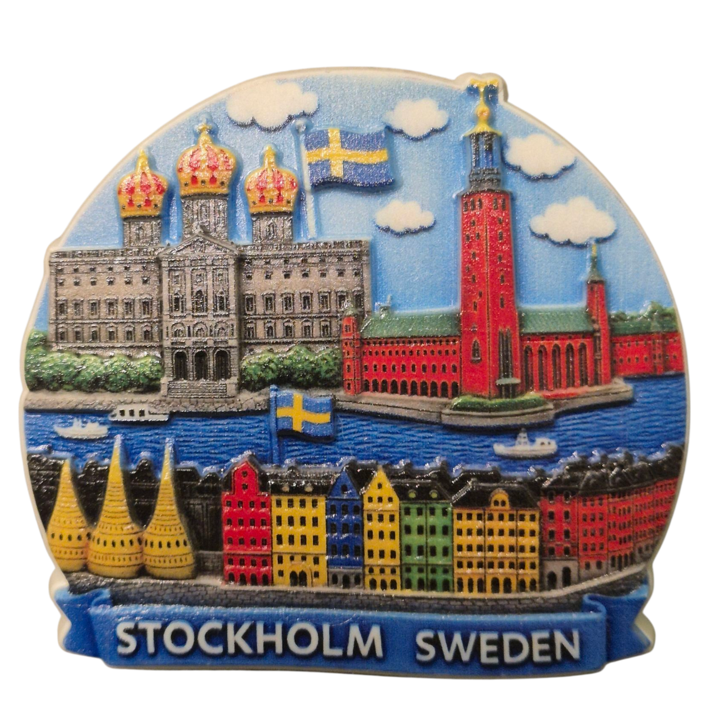 Stockholm panorama fridge magnet