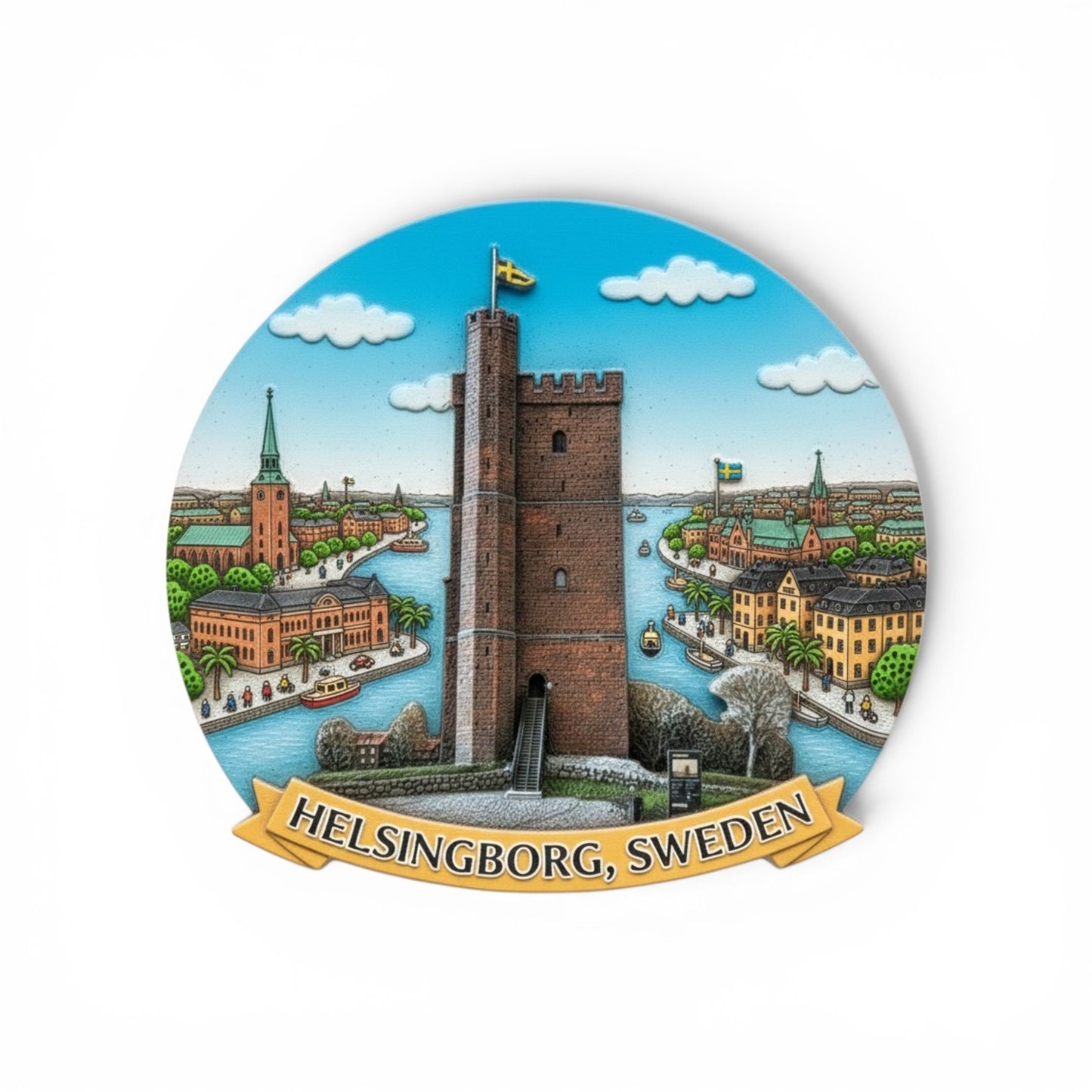 Helsingborg fridge magnet