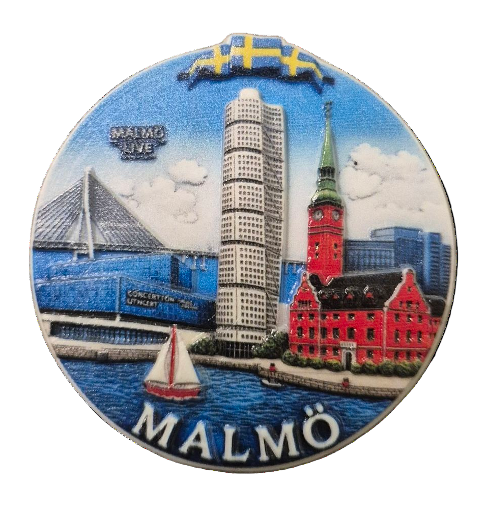 3D Fridge magnet Malmö