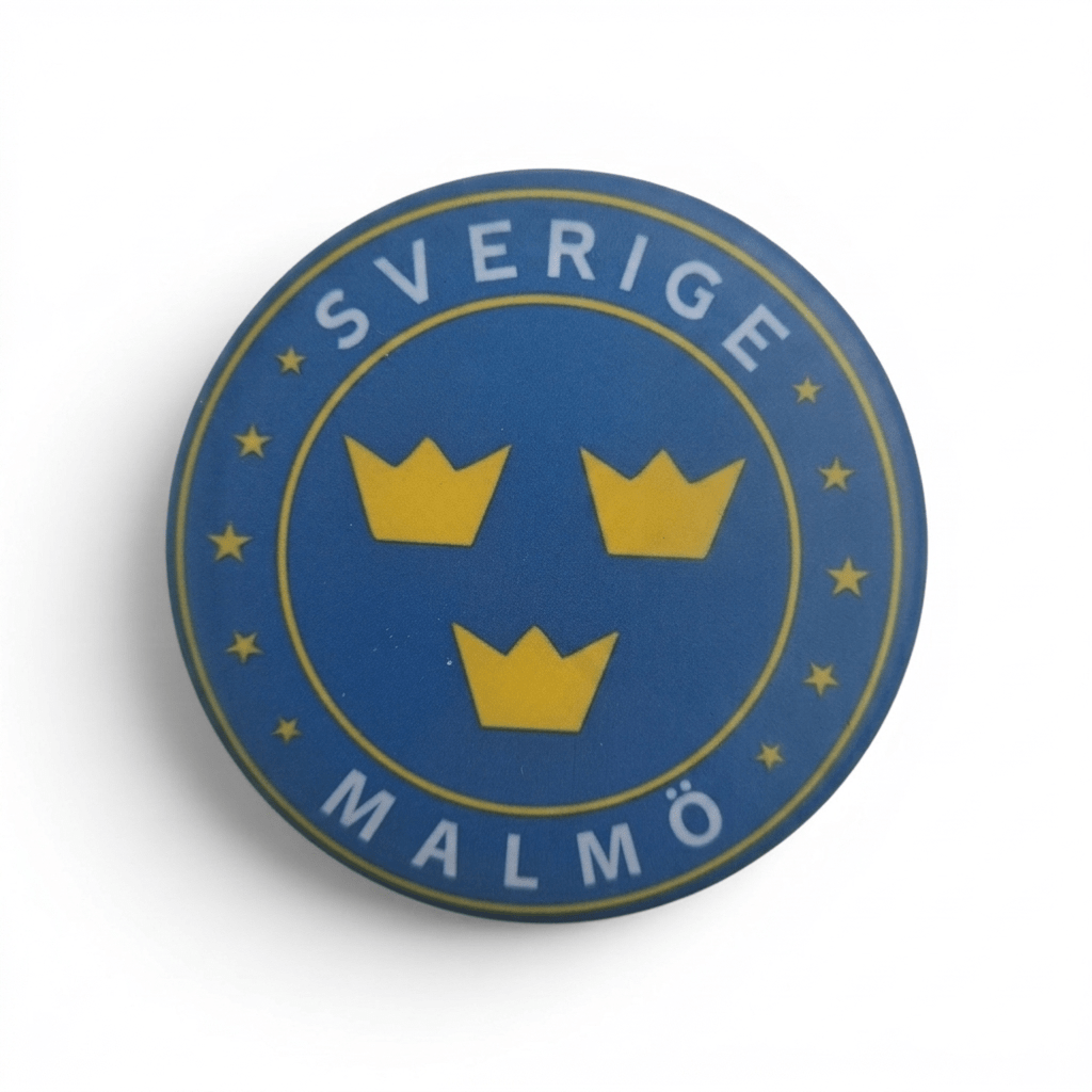 Malmö tre kronor kylskåpsmagnet