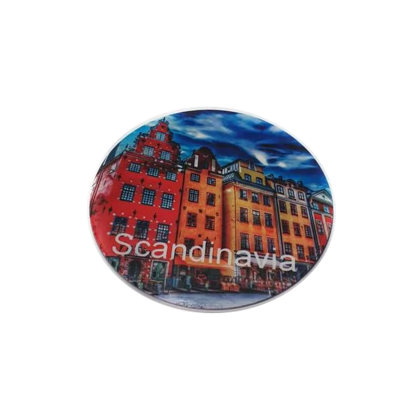 Scandinavia fridge magnet cirkle - SOUVENIRS SHOP