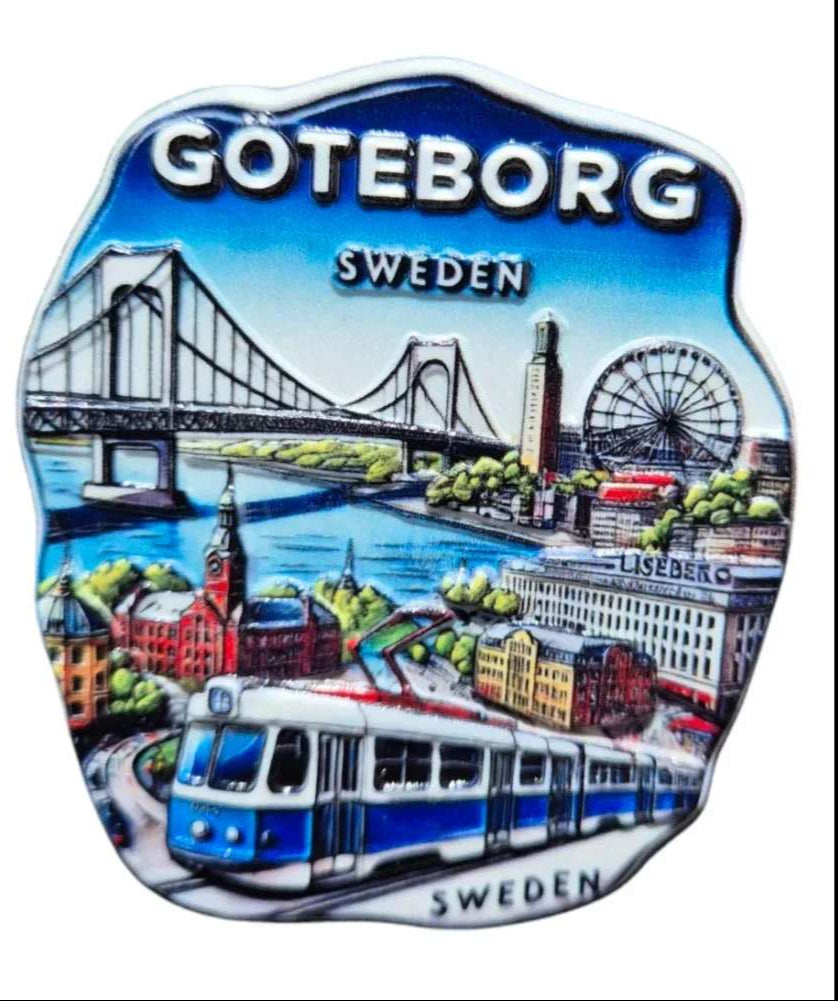 SOUVENIRS SHOP Gothenborgh Souvenir Magnet - SOUVENIRS SHOP
