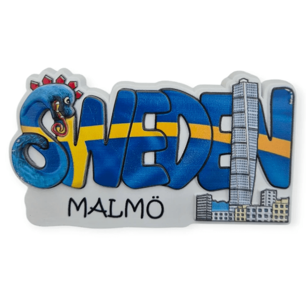 Sweden Themed Gifts: Malmö Souvenir Magnet - SOUVENIRS SHOP
