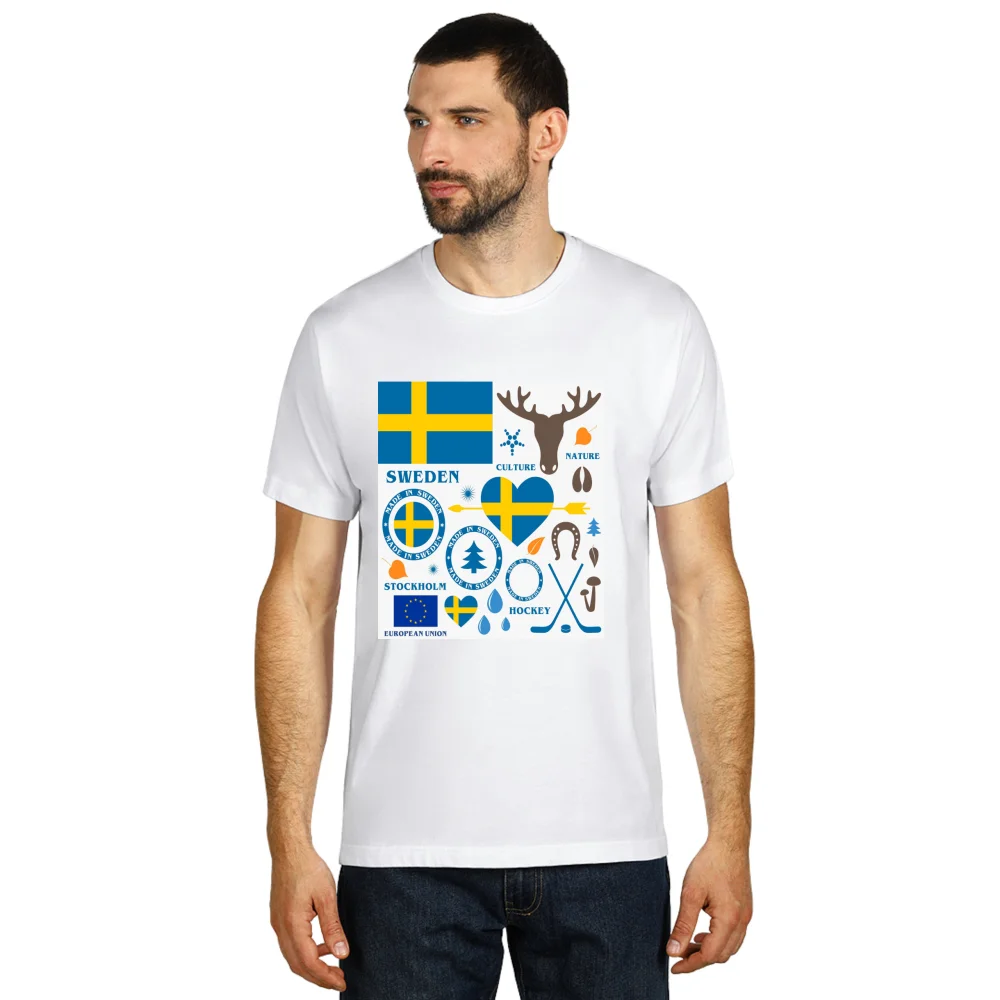 T shirt ALL SWEDISH MOTIV - SOUVENIRS SHOP