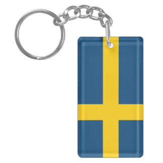 Collection of Swedish keychains featuring designs inspired by Sweden's iconic landmarks