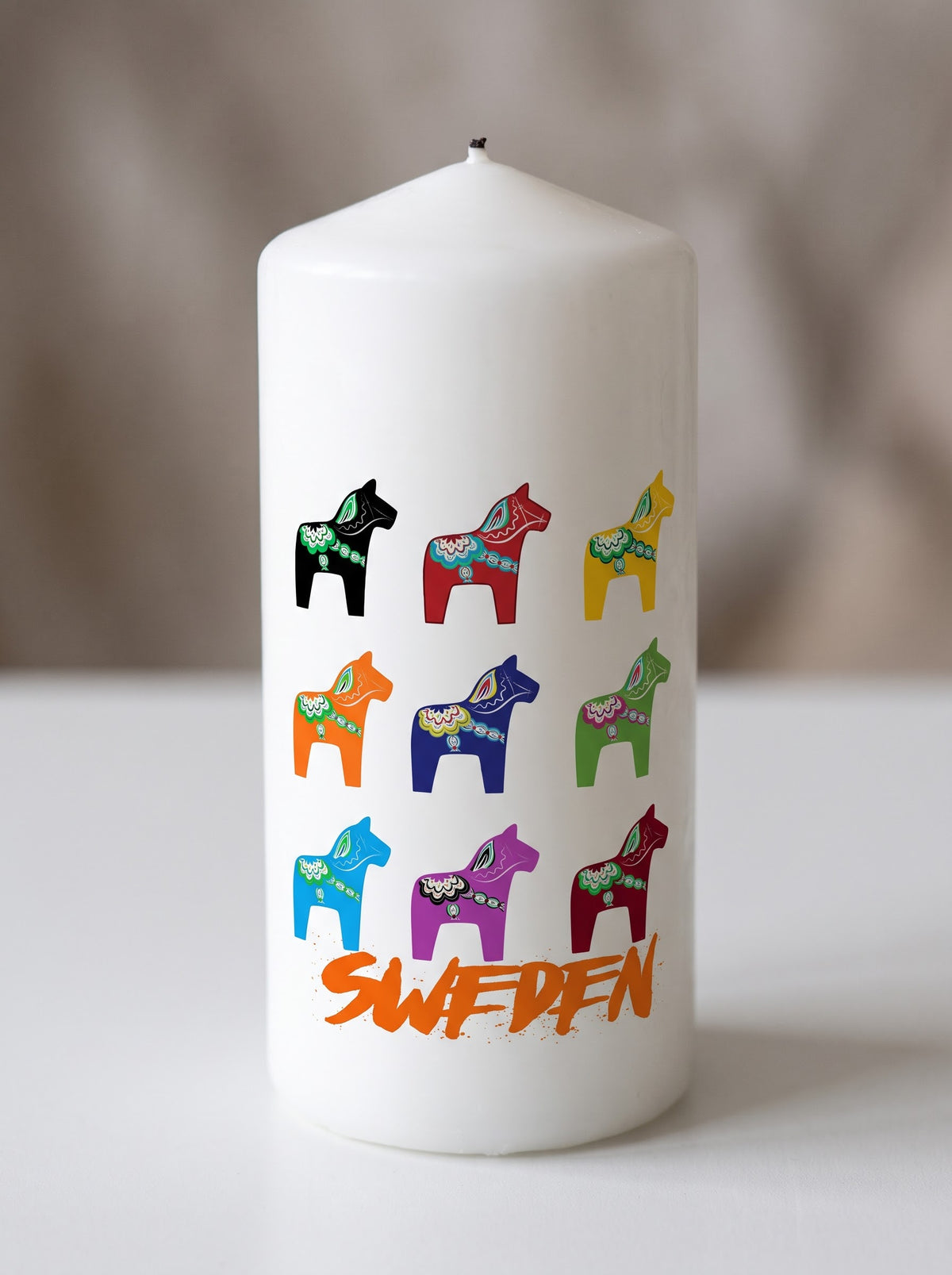 Swedish souvenir candle