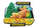 Göteborg älg fridge magnet