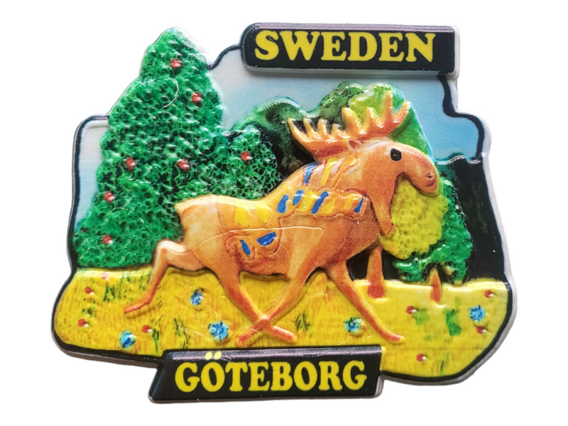 Göteborg älg fridge magnet