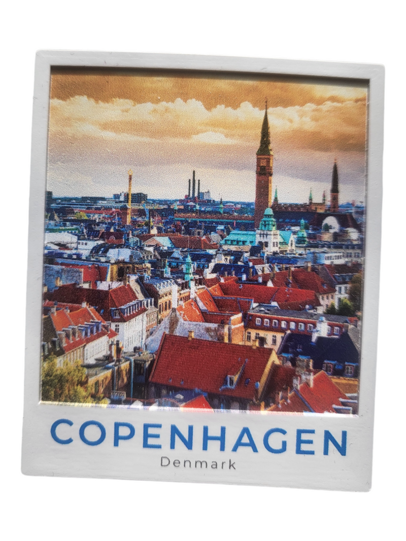 Copenhagen polaroid fridge magnet