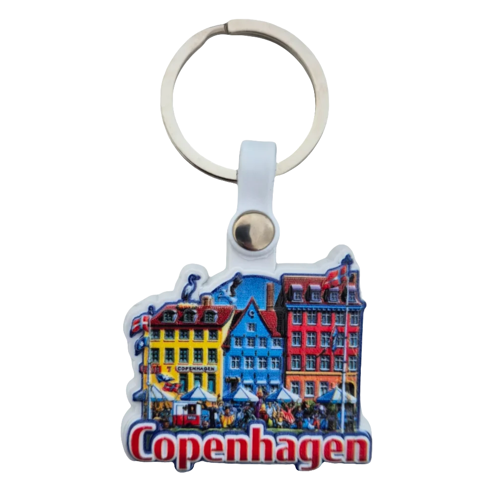 SOUVENIRS SHOP 3D Keychain from Copenhagen - Colorful Design