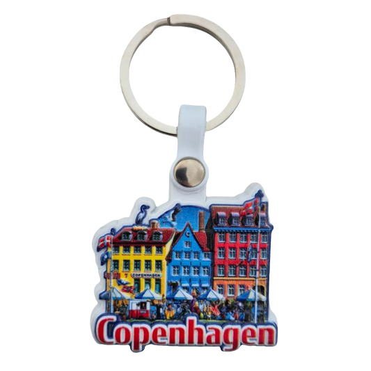 SOUVENIRS SHOP 3D Keychain from Copenhagen - Colorful Design