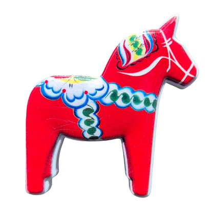 SOUVENIRS SHOP Dala Horse Magnet - Swedish Souvenir