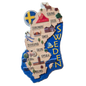 SOUVENIRS SHOP Sweden Map Souvenir Midi Magnet