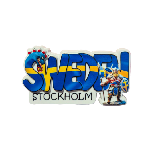 Stockholm viking fridge magnet