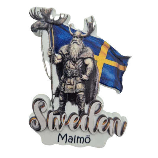 SOUVENIRS SHOP Nordic Souvenirs Sweden Fridge Magnet