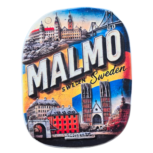 Malmö Sweden Fridge Magnet by Souvenirs Shop