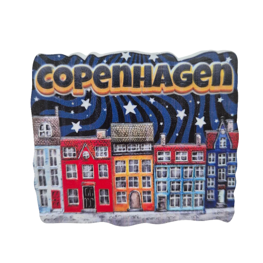 Copenhagen Night Skyline Magnet - Souvenirs Shop Design