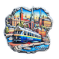 SOUVENIRS SHOP Swedish Souvenir Magnet - Stockholm Design