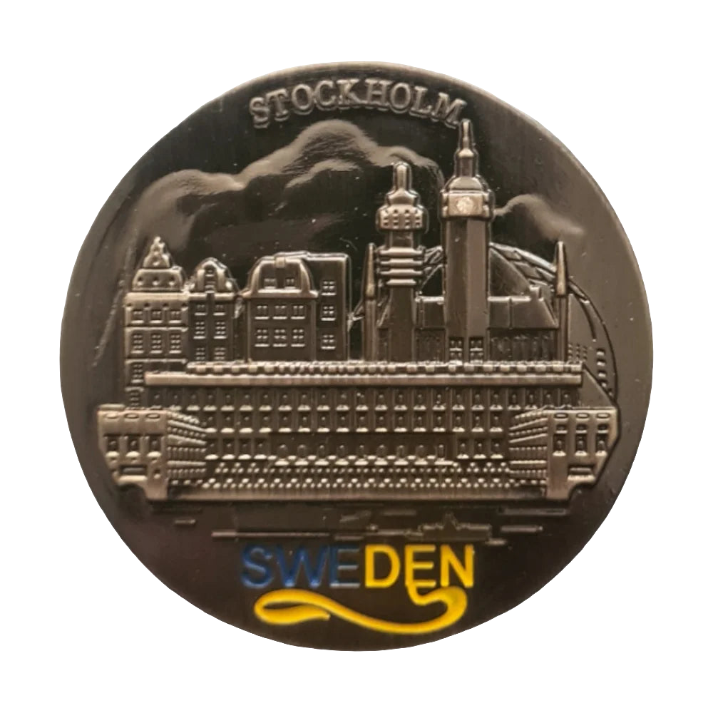 Stockholm Metal Fridge Magnet by Sverige Souvenirs